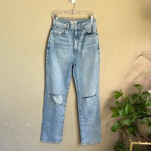 Le‎ Jean Mia Relaxed Straight Leg size 27 Women's Light Blue Jeans